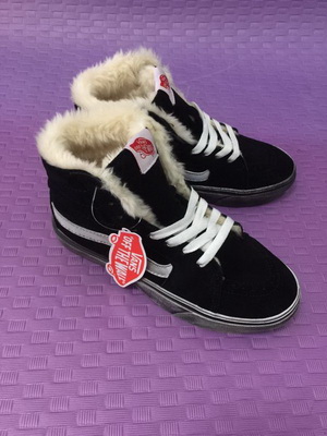 Vans High Top Shoes Lined with fur--035